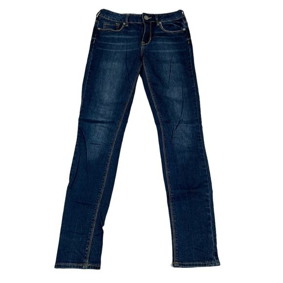 Bullhead Jeans High Rise Skinniest Dark Wash‎ Blue Denim Pants Women's 3 Juniors - Picture 2 of 11